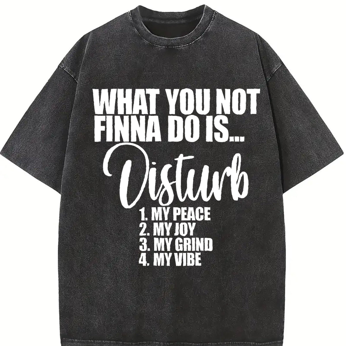 One 100 Percent Front With Bold Statement Vintage Washed product image 2