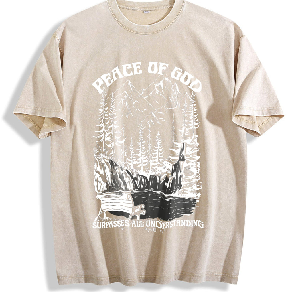 In The Bible Verse 'peace Of God' With A Landscape Vintage product image 1