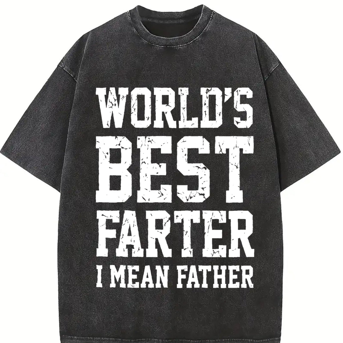 World Best Farter I Mean Father Vintage Washed T-Shirt product image 2