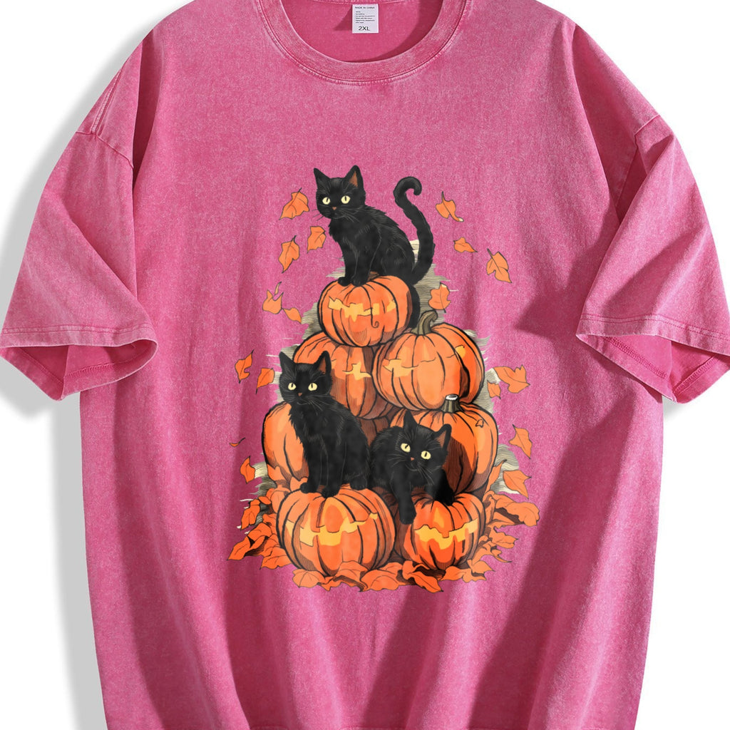Halloween Holiday Costume Pumpkin Tower With Cat Vintage product image 7
