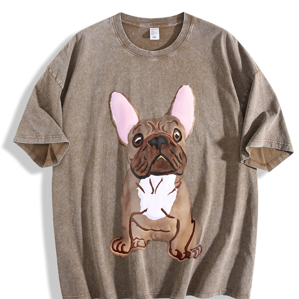 French Bulldog Vintage Washed T-Shirt product image 3
