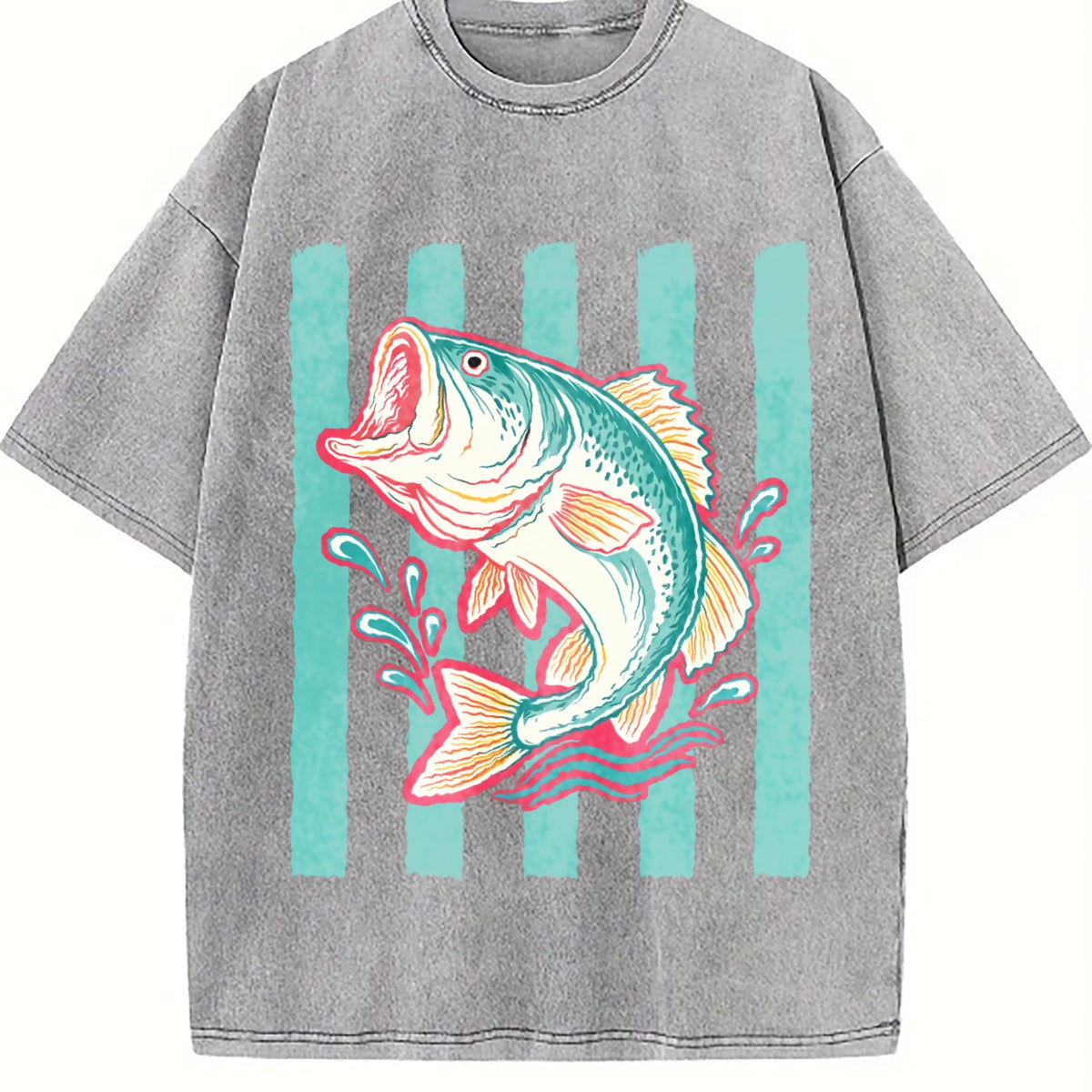 Bass Fish Vintage Washed T-Shirt product image 4