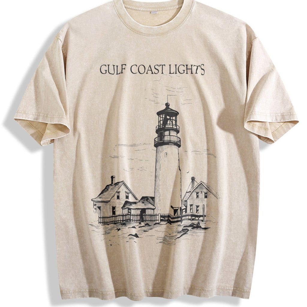 Gulf Coast Lights Vintage Washed T-Shirt product image 1