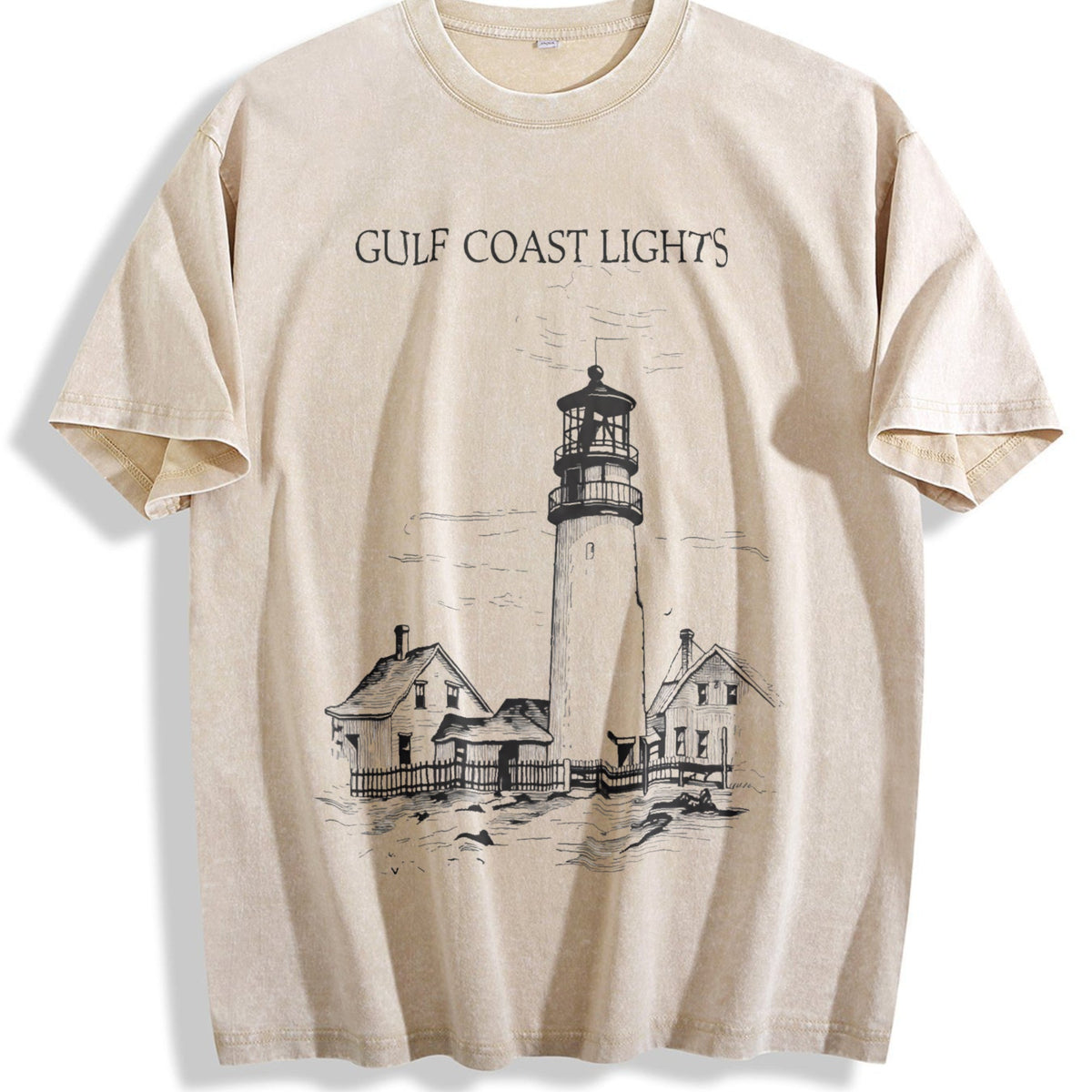 Gulf Coast Lights Vintage Washed T-Shirt product image 1