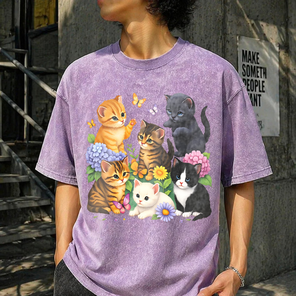 Kitten Vintage Washed T-Shirt product image 6