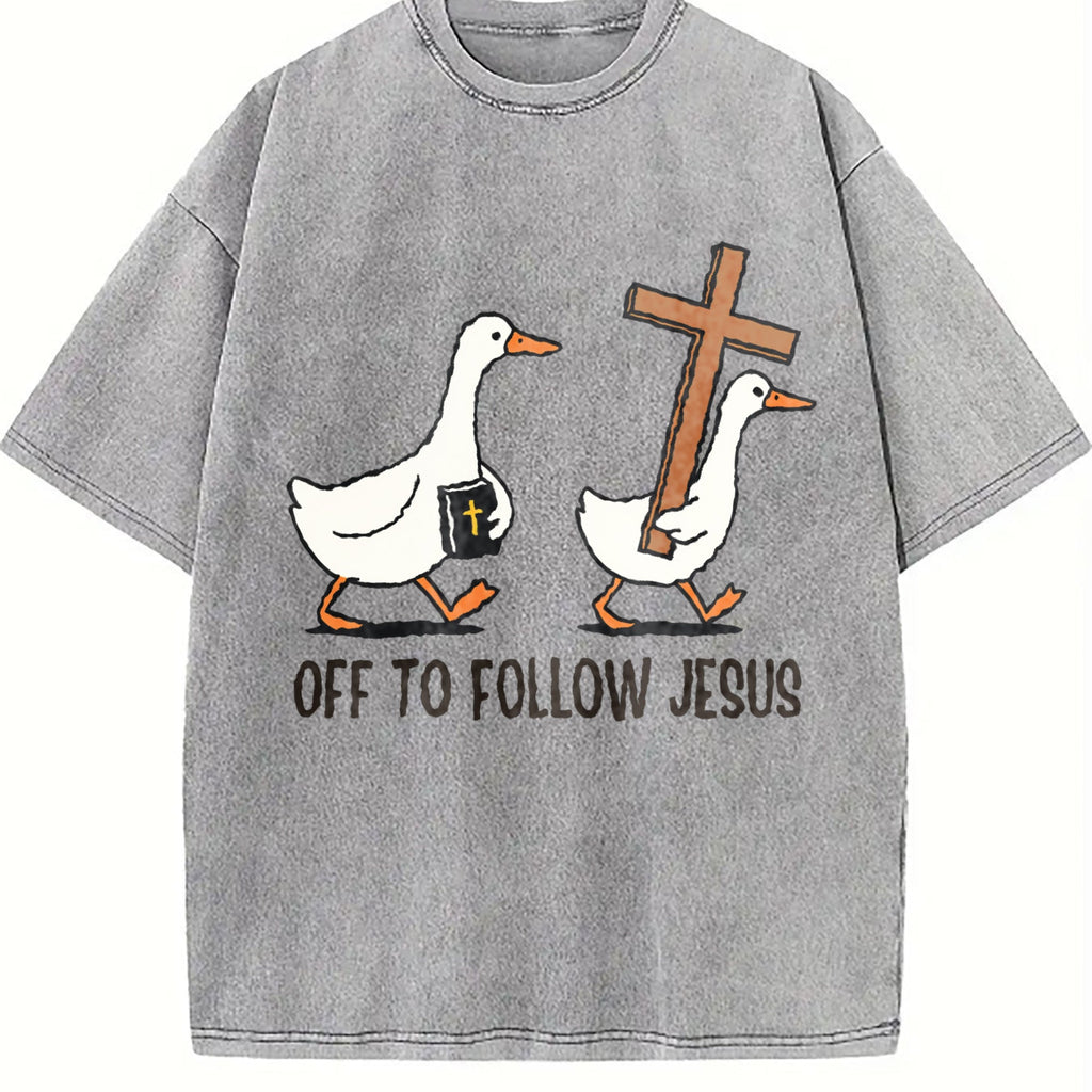 Christianity Silly Goose Vintage Washed T-Shirt product image 4