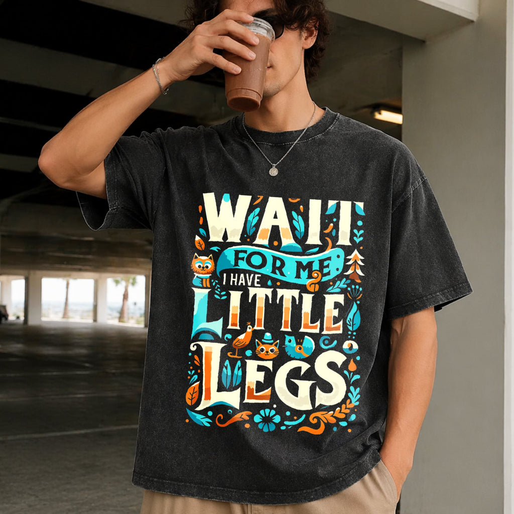 Cozy 'wait For Me I Have Little Legs' Short Guys Vintage product image 2