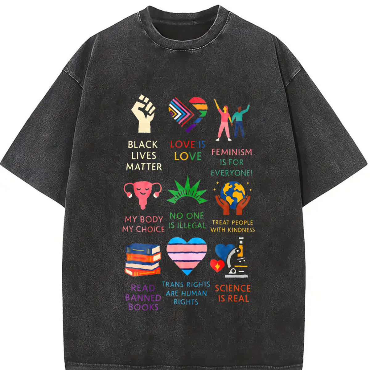 Big-fan-of-human-rights Abolish Ice Vintage Washed T-Shirt product image 2