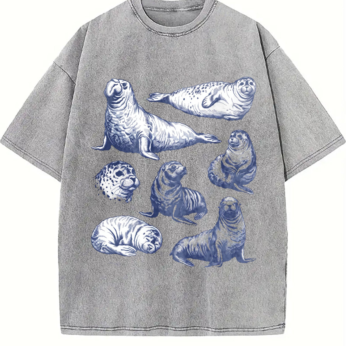 Seal 90s Tattoo Vintage Washed T-Shirt product image 5