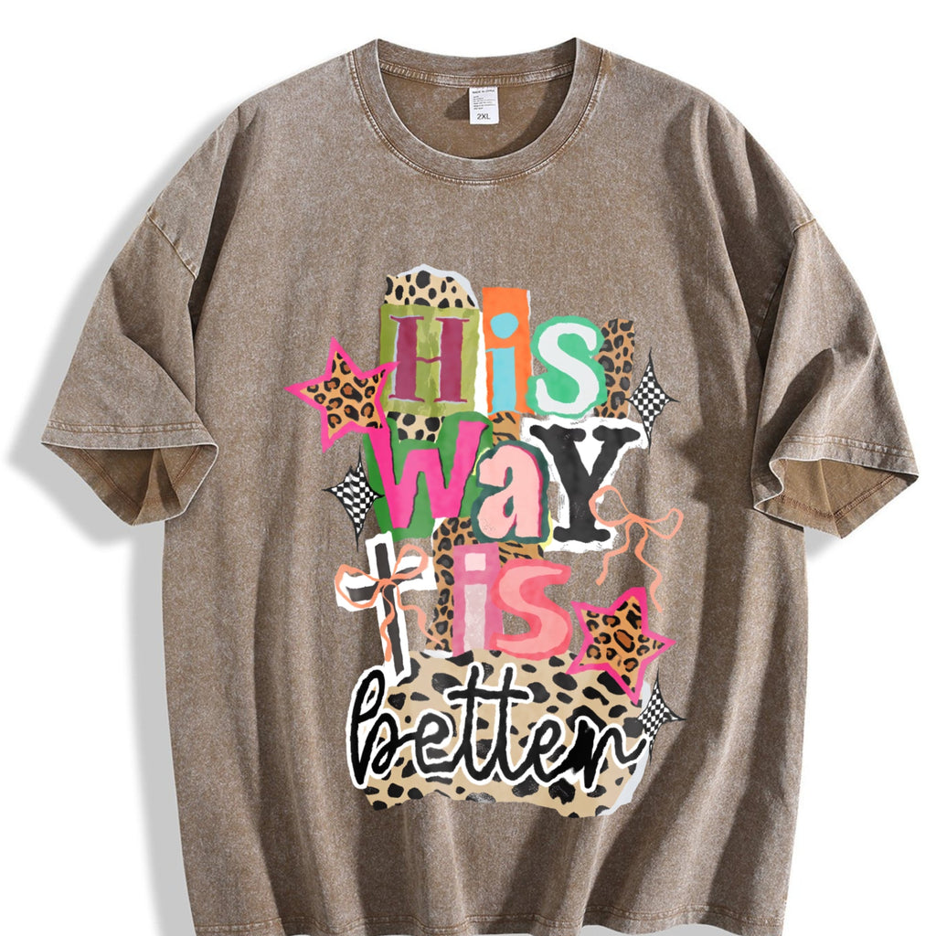 His Way Is Better Vintage Washed T-Shirt product image 3
