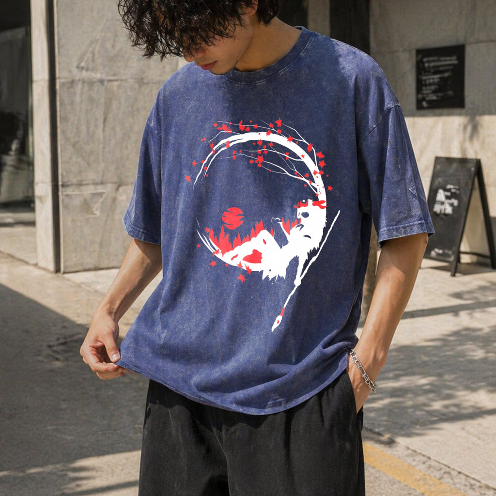 Princess Mononoke Cherry Blossom Vintage Washed T-Shirt product image 8
