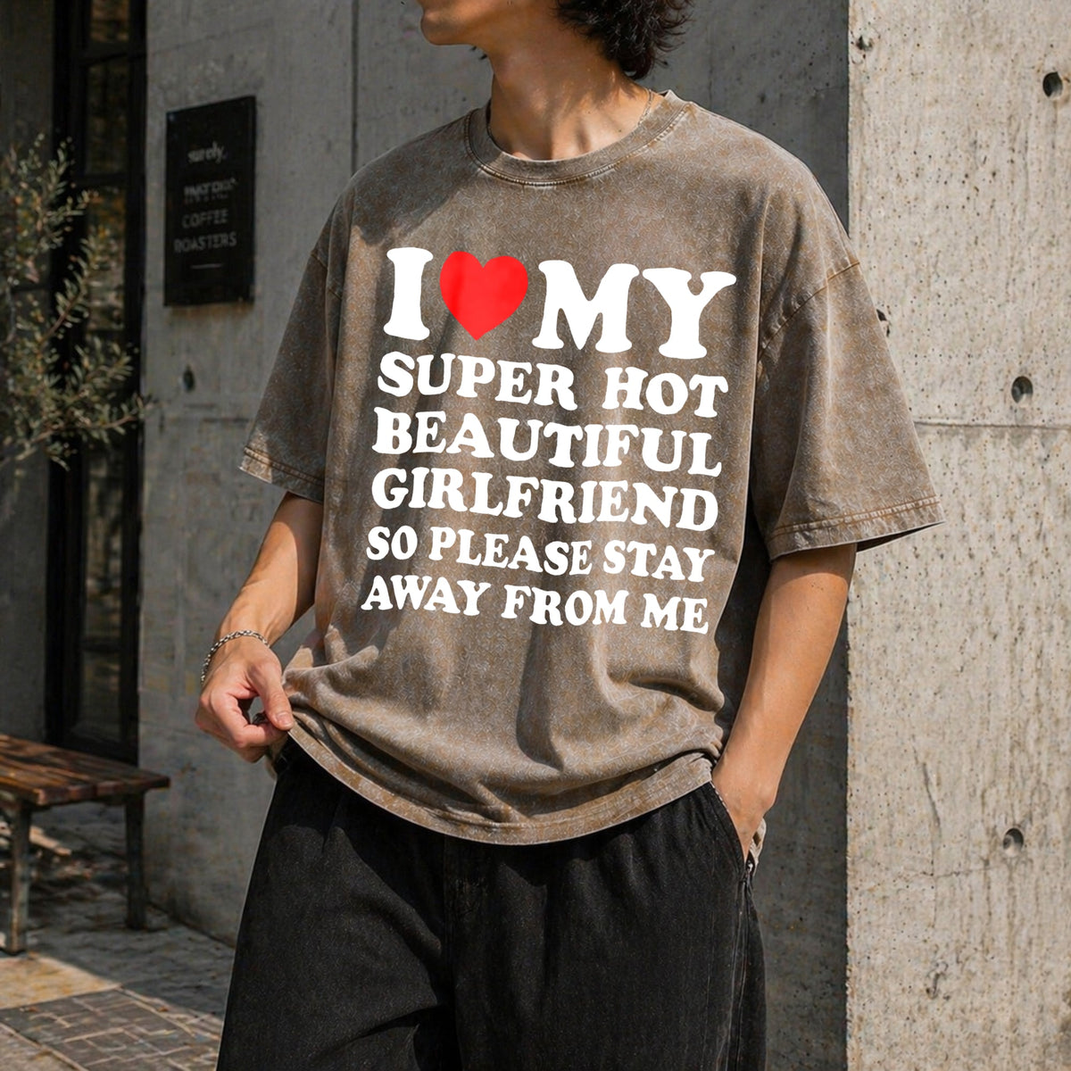 I Love My Super Hot Beautiful Classic Vintage Washed T-Shirt product image 3