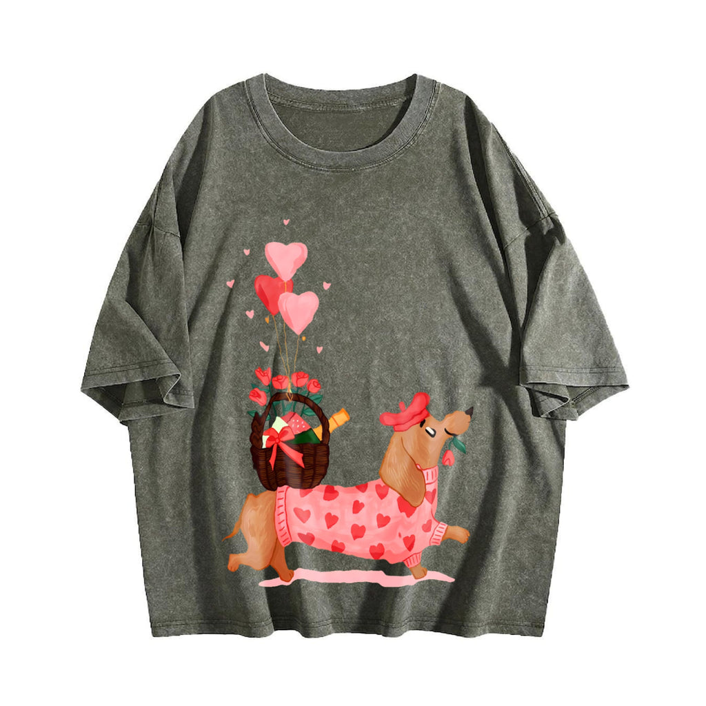 Valentine's Day Vintage Washed T-Shirt product image 4