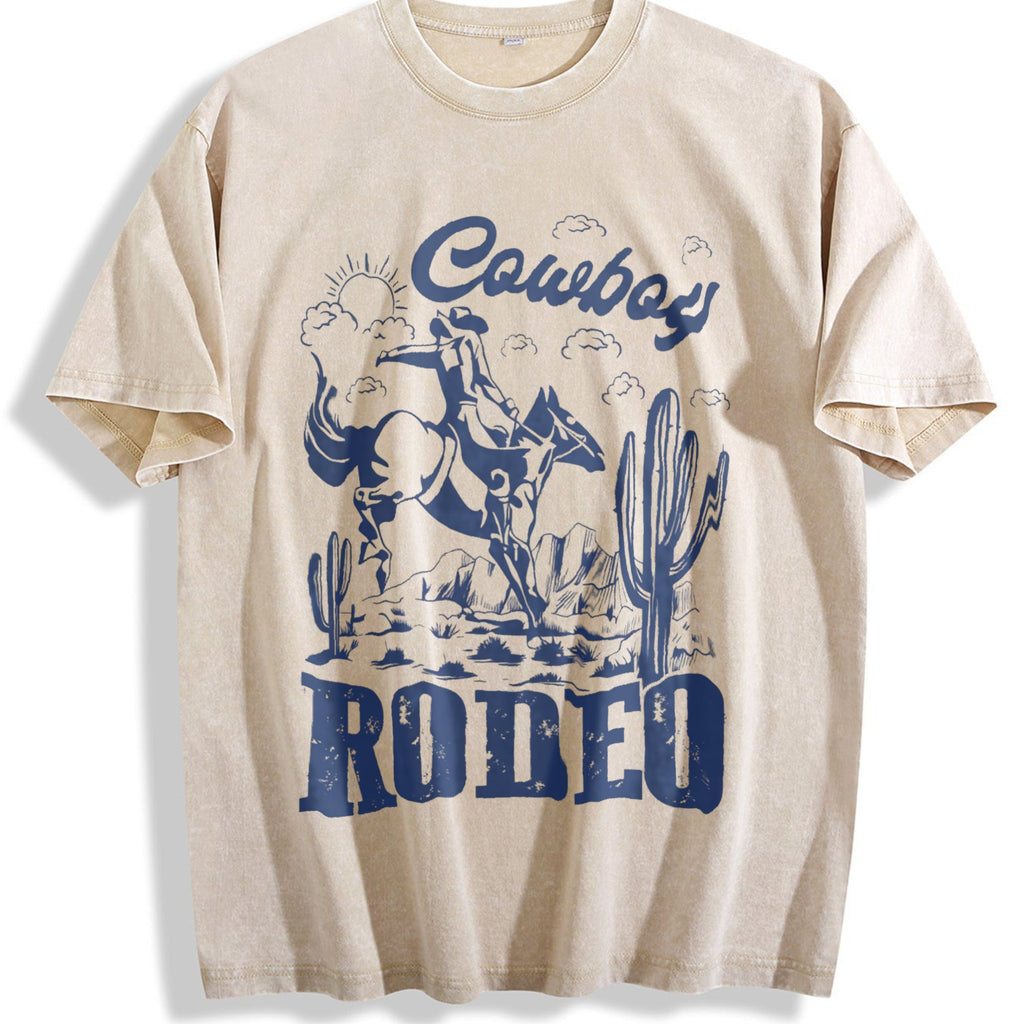 Rodeo 90s Cowboy Vintage Washed T-Shirt product image 1