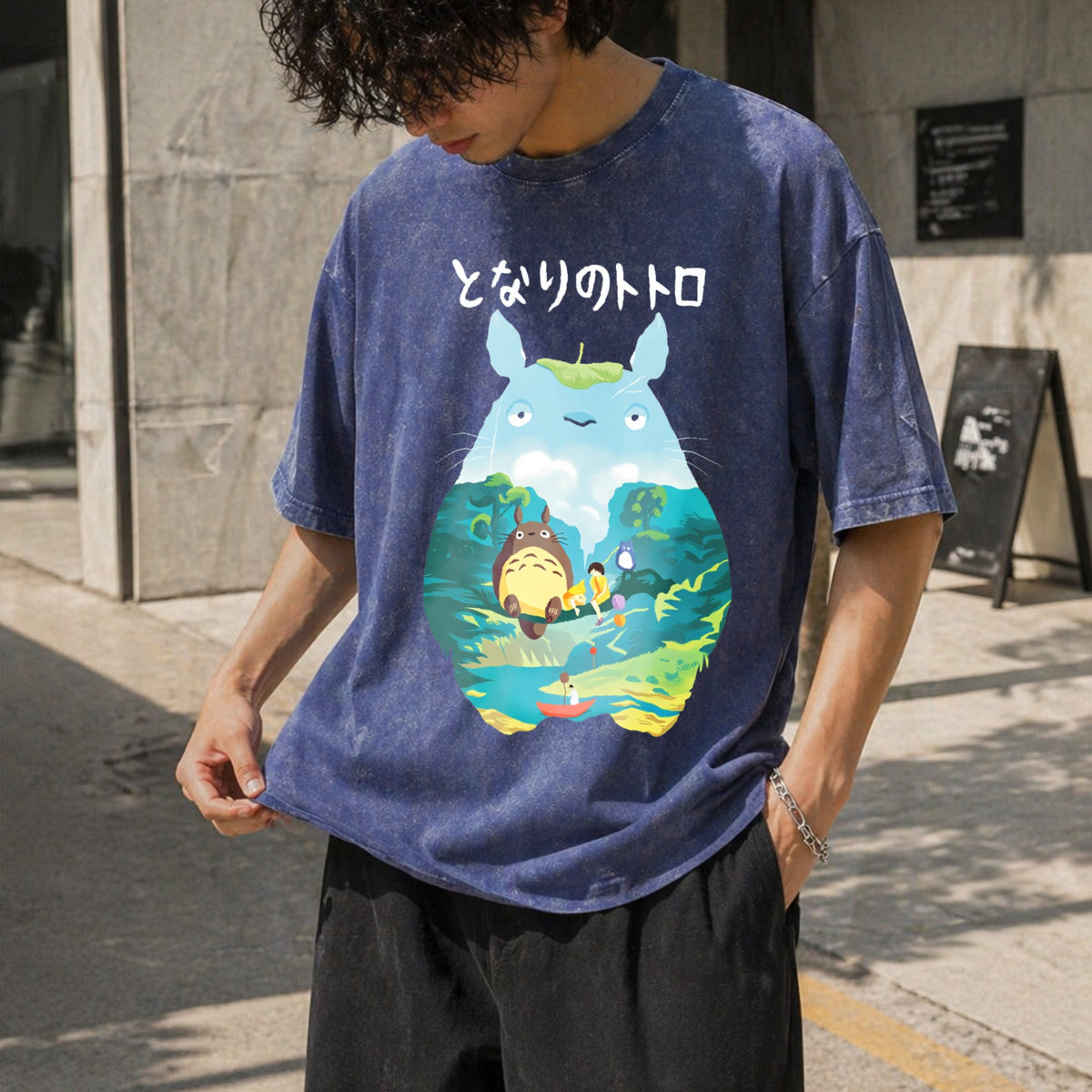 Ghibli Totoro Vintage Washed T-Shirt product image 8