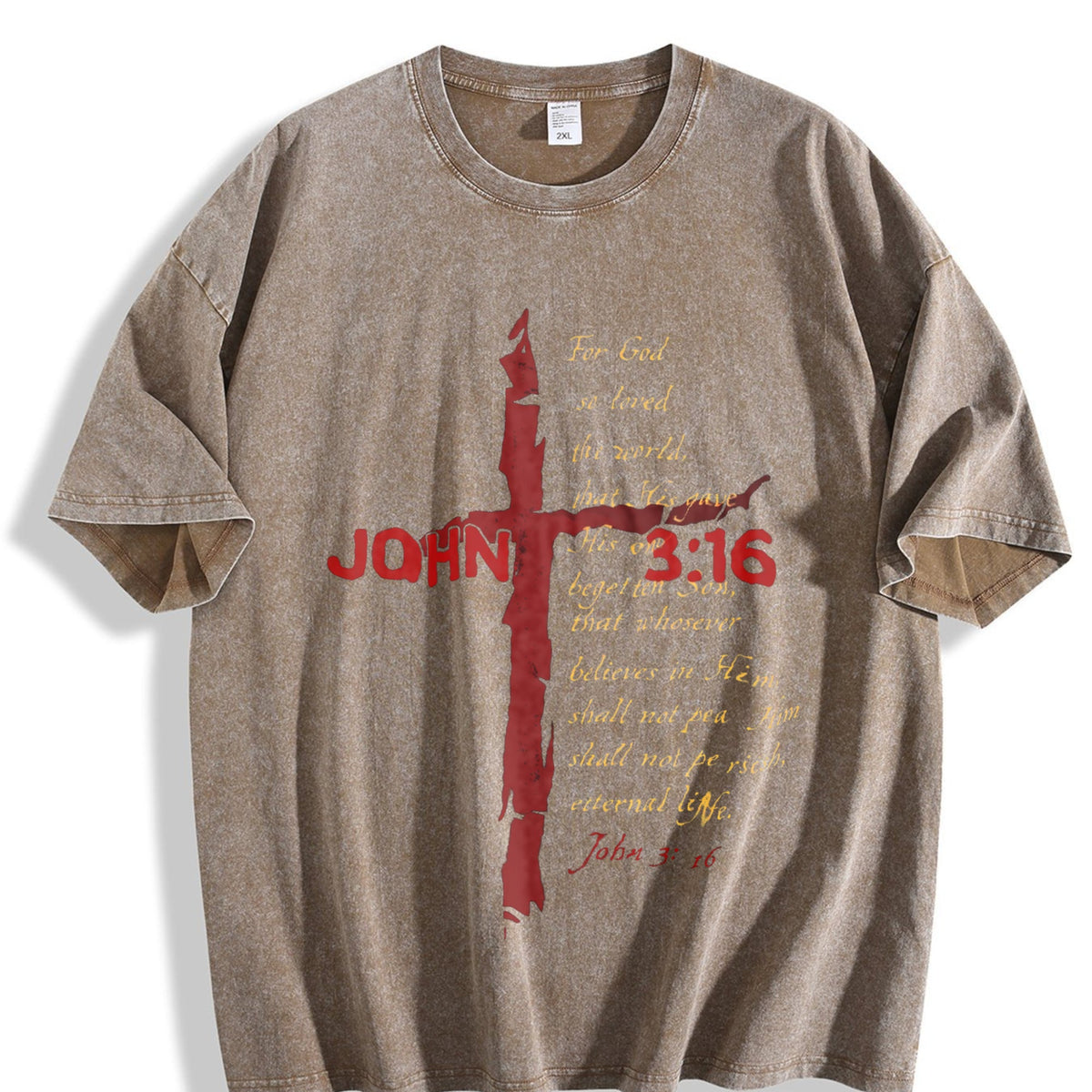 John 3:16 Vintage Washed T-Shirt product image 3