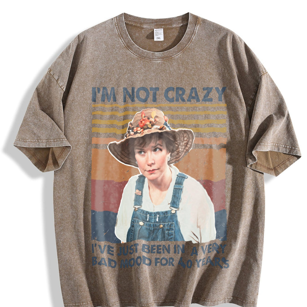 I'm Not Crazy - With Blue Lettering & Striped Vintage product image 3