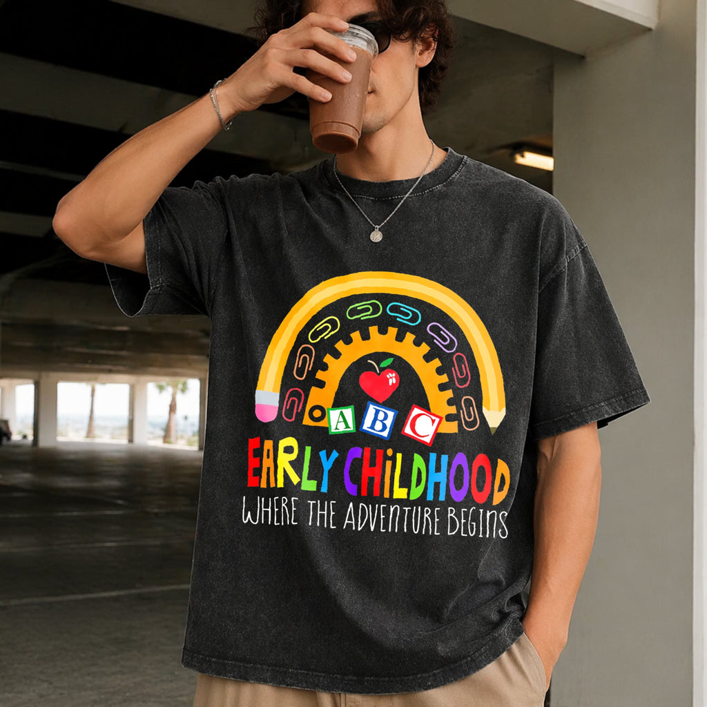 Early Childhood Teachers Vintage Washed T-Shirt product image 2