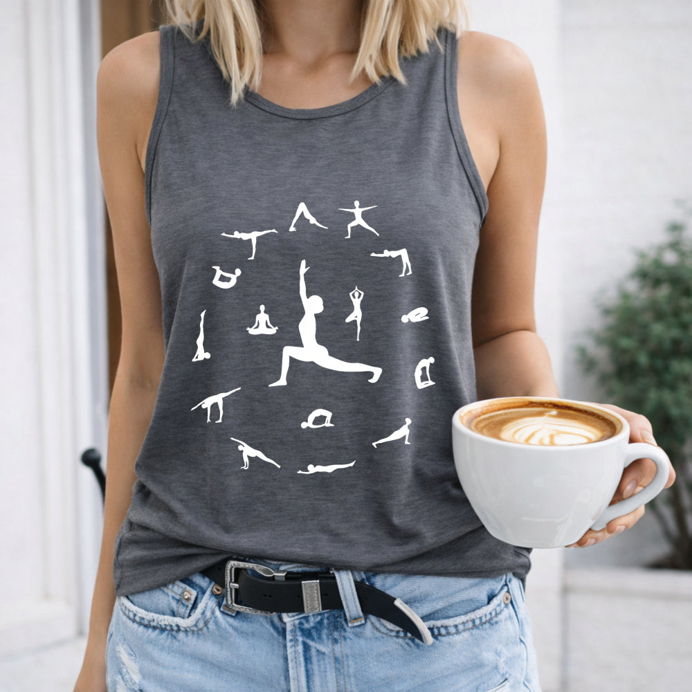 Yoga Pose Circle Women's Tank Top
