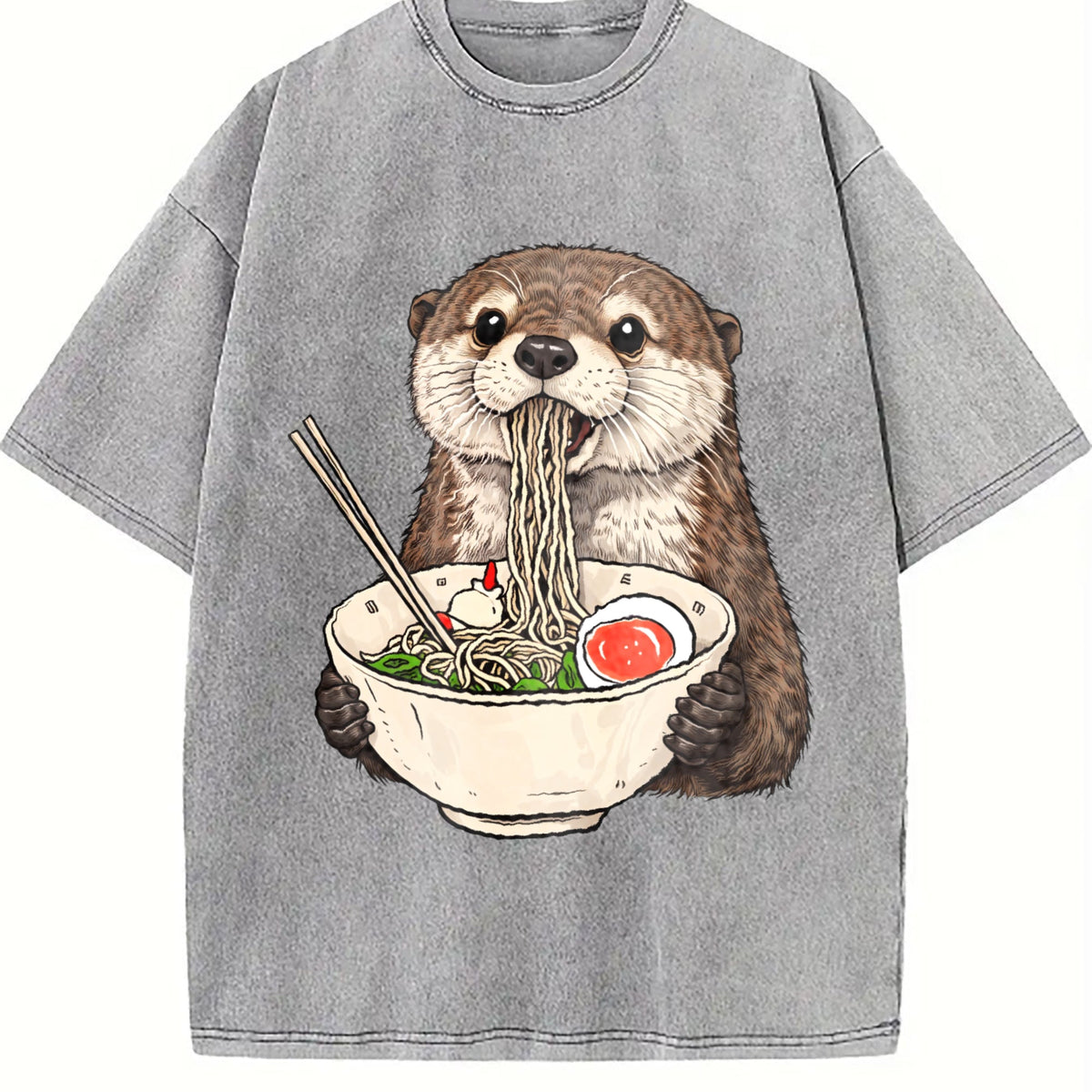 Otter Ramen Vintage Washed T-Shirt product image 5