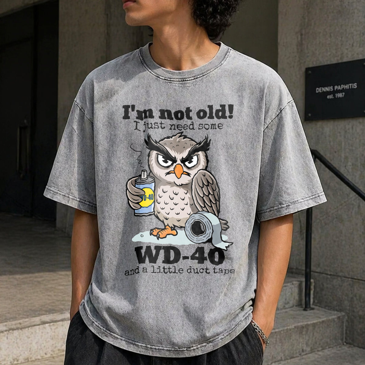 Owl I'm Not Old I Just Need Some Vintage Washed T-Shirt product image 5