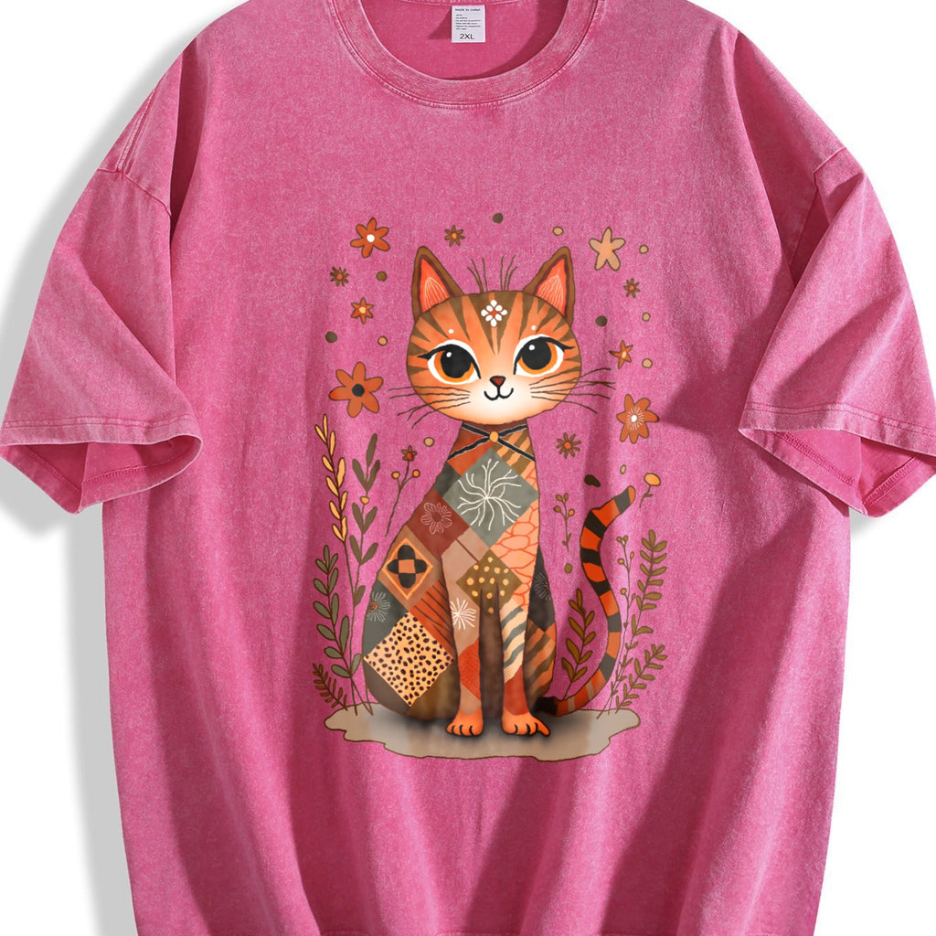 Cat - Stretch Vintage Washed T-Shirt product image 7