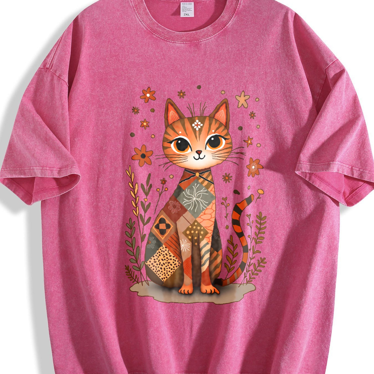 Cat - Stretch Vintage Washed T-Shirt product image 7