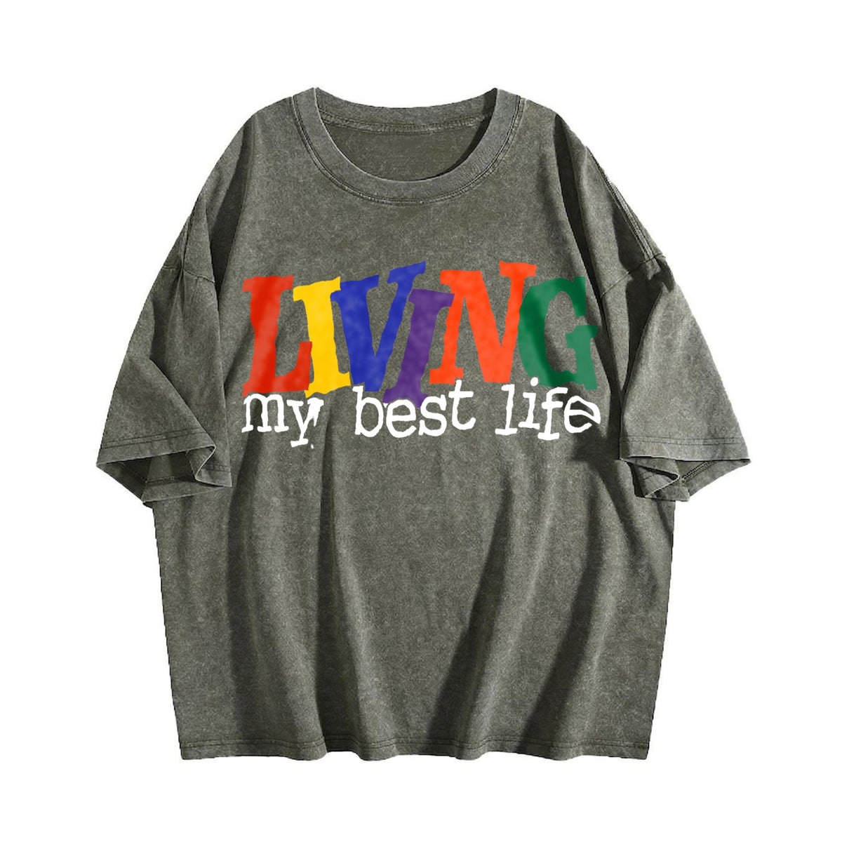 Living My Best Life Vintage Washed T-Shirt product image 4