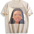 Funny Surprised Doll Face Vintage Washed T-Shirt product image 1