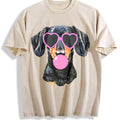 Dachshund Mama Blowing Bubble Vintage Washed T-Shirt product image 1