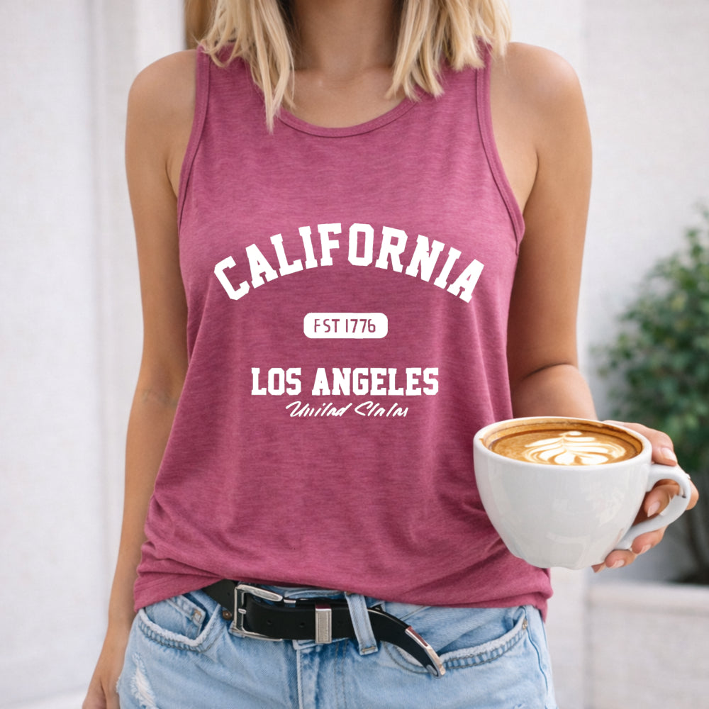 Easy California Letters Women's Tank Top