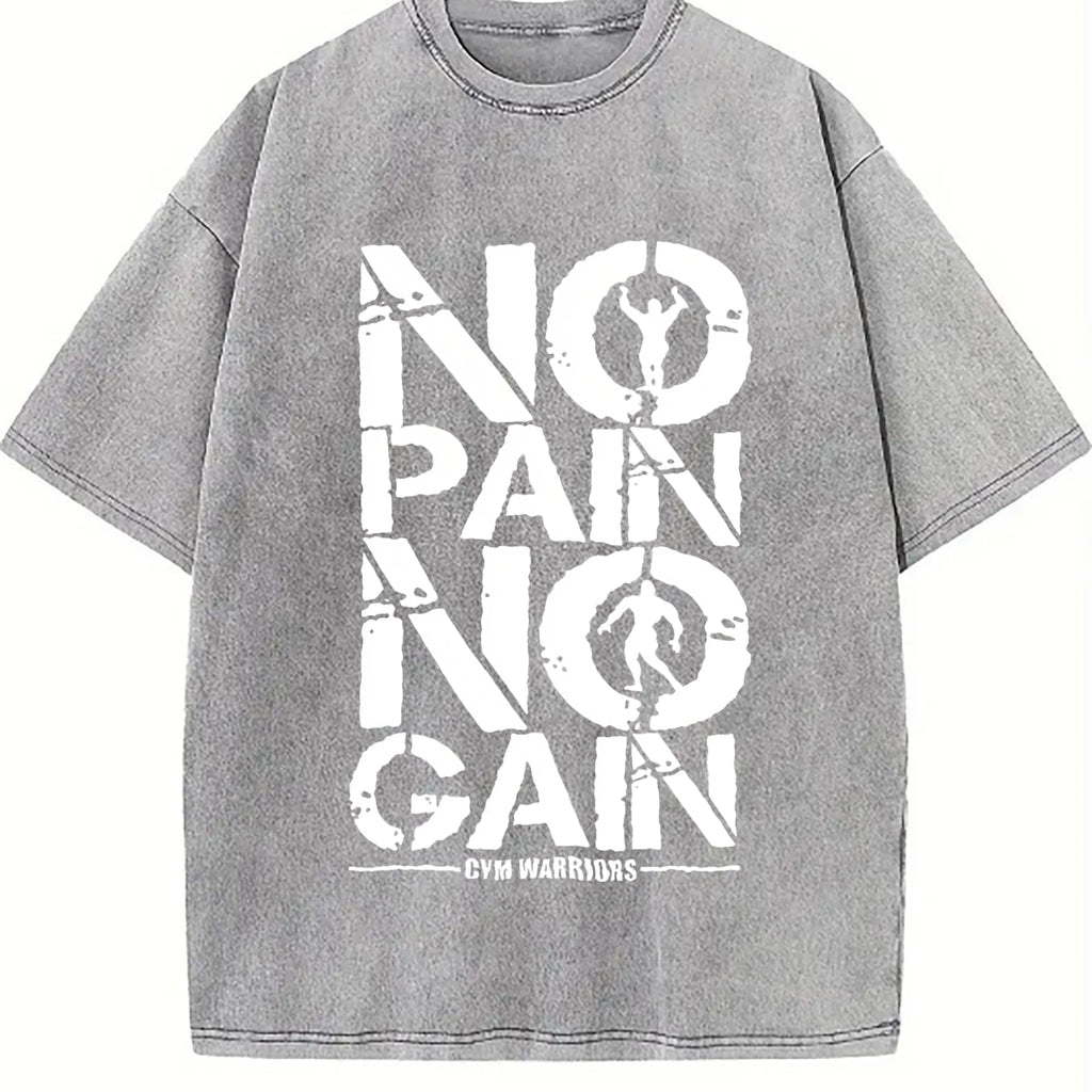 No Pain No Gain Gym Vintage Washed T-Shirt product image 4