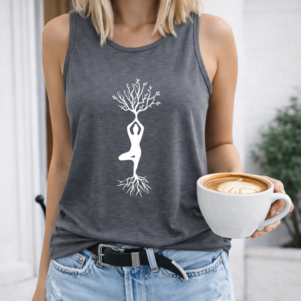 Tree of Life Yoga Silhouette Women's Tank Top