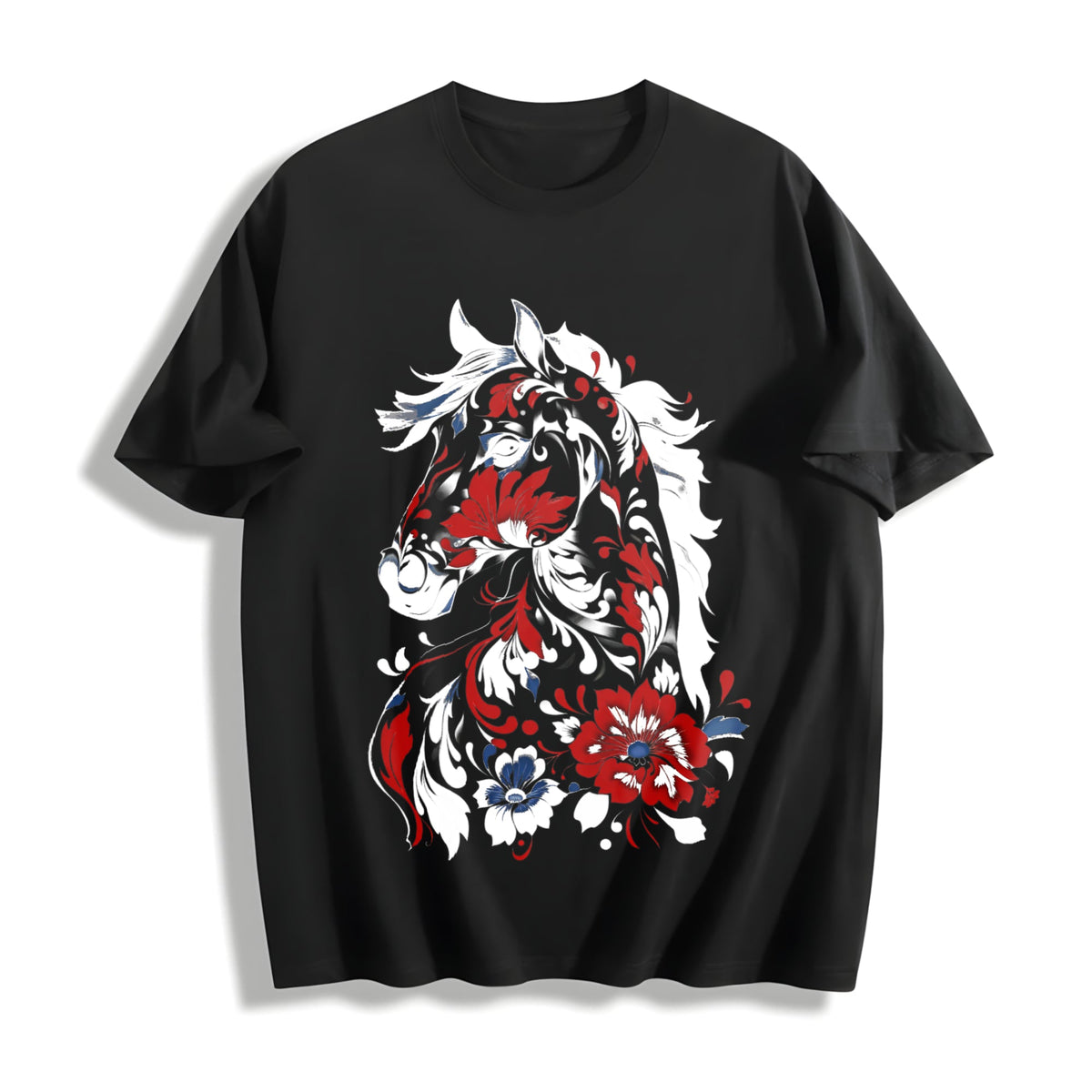 Winter A Horse Year Theme Cotton T-Shirt product image 1