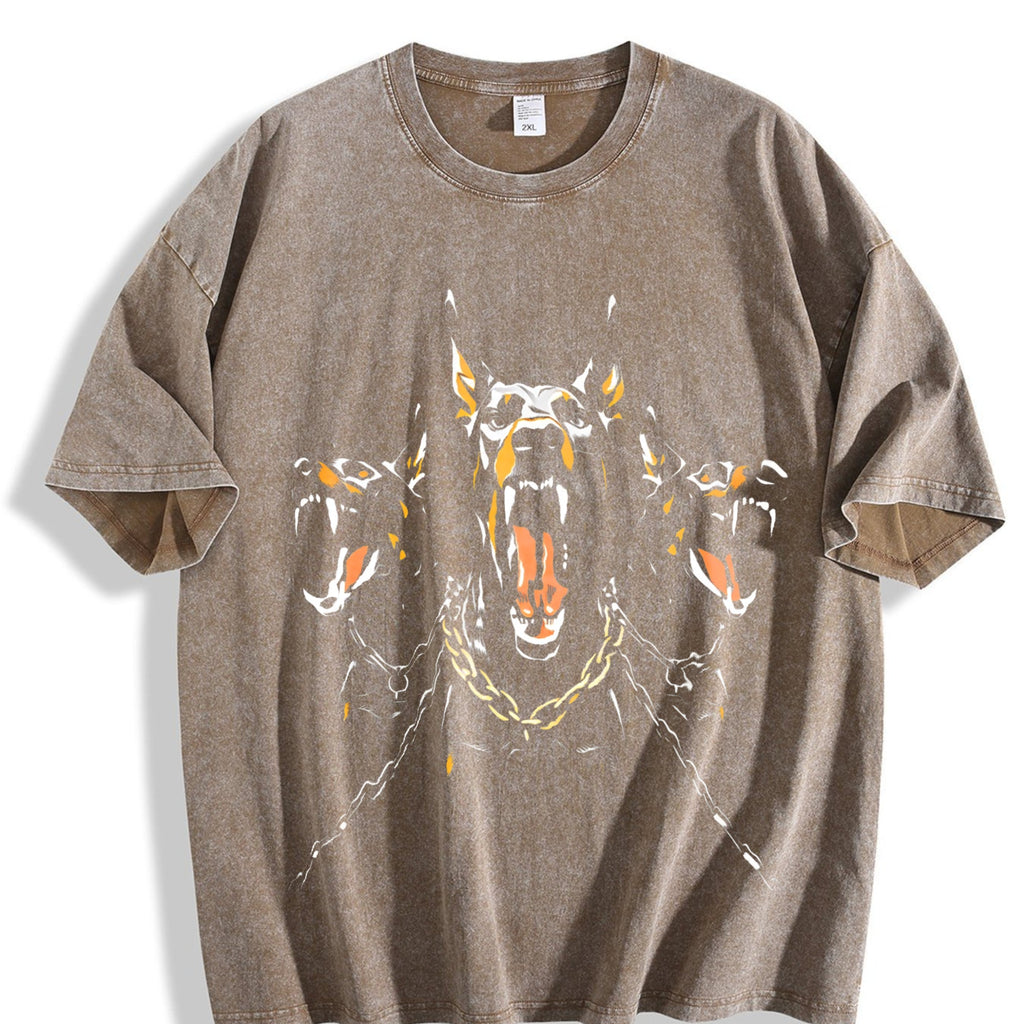 Black With Doberman Vintage Washed T-Shirt product image 3