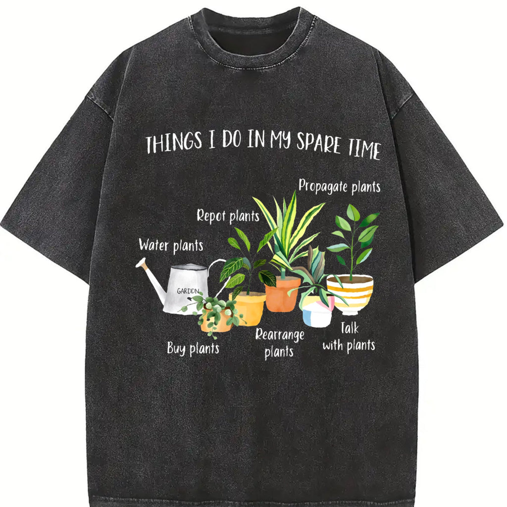 Plant Parent Humor Vintage Washed T-Shirt product image 2