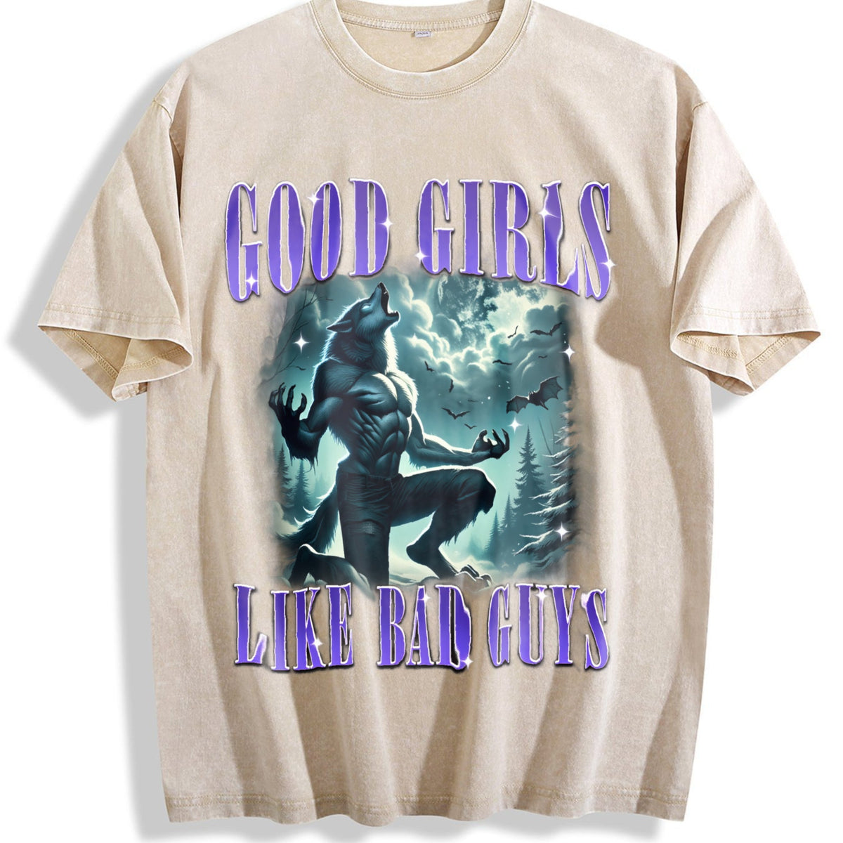 Good Girls Like Bad Guys 90s Vintage Washed T-Shirt product image 1