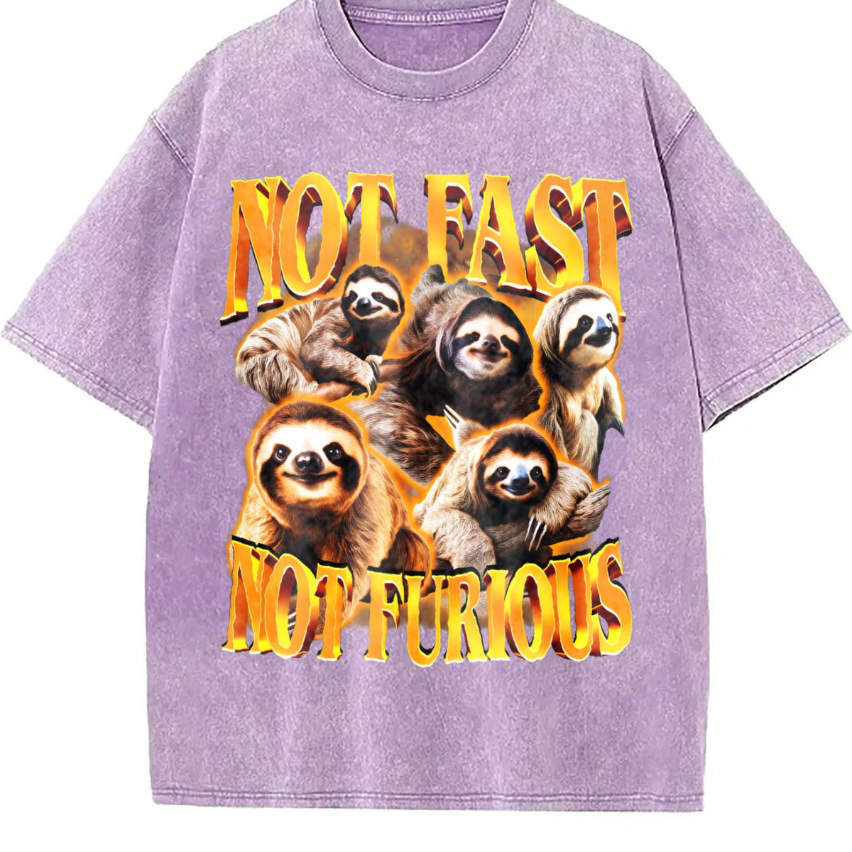 Not Fast Furious 90s Vintage Washed T-Shirt product image 6