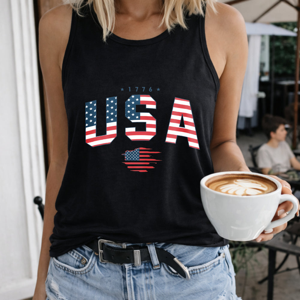The Theme Of Independence Day In The United States Women's Tank Top