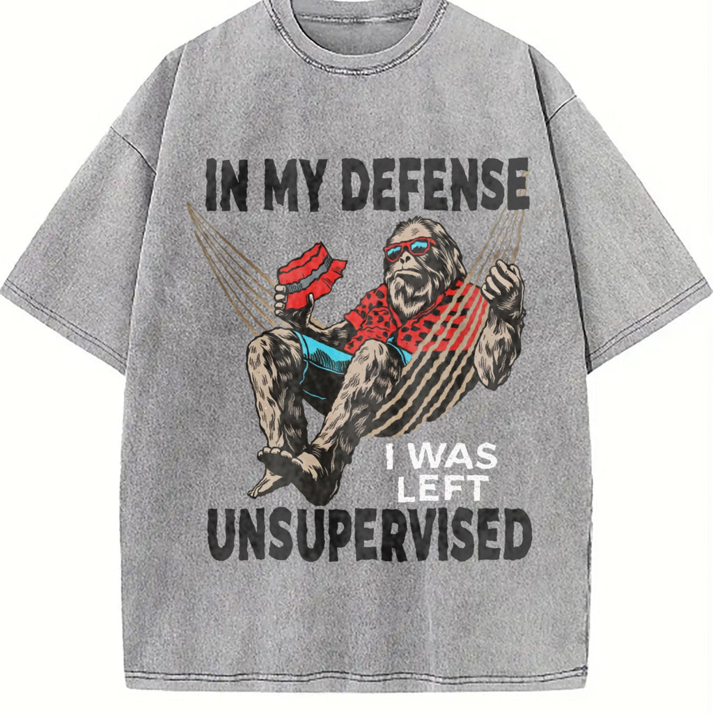 In My Defense I Was Left Unsupervised Funny Classic Vintage product image 4