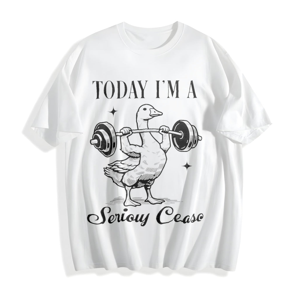 Funny Today I'm A Serious Goose - With Weightlifting Cotton product image 2
