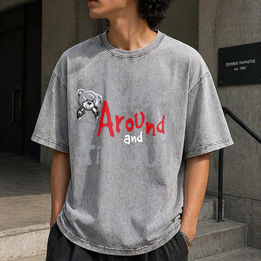Boxer Bear - Fk Around And Find Out Vintage Washed T-Shirt product image 5