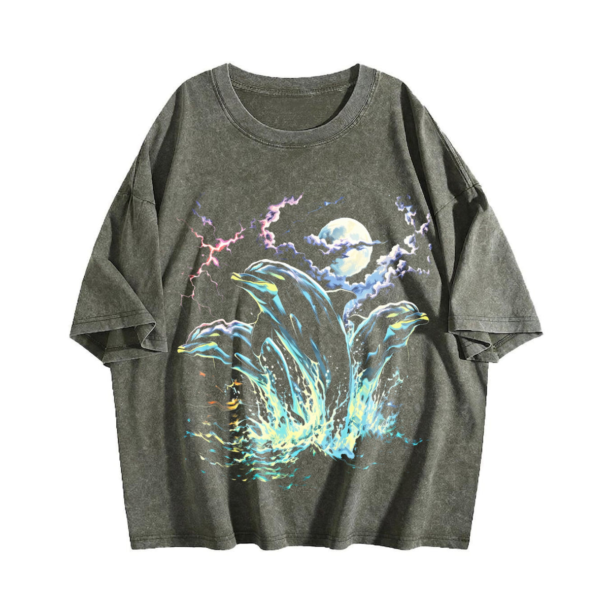 Dolphin Midnight 90s Vintage Washed T-Shirt product image 4