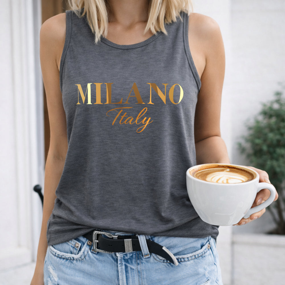 Milano Italy Letter Women's Tank Top