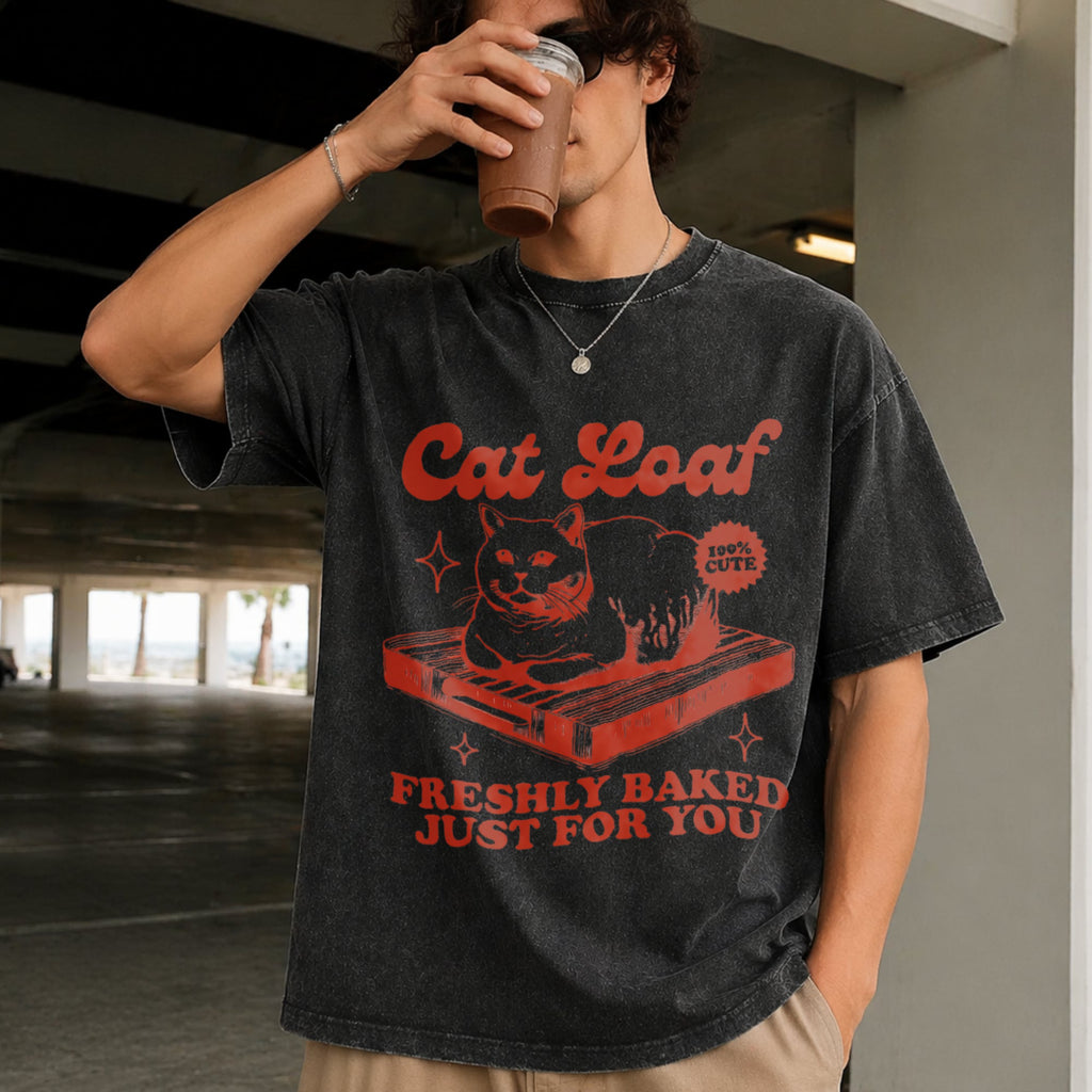 Cat Loaf Vintage Washed T-Shirt product image 2