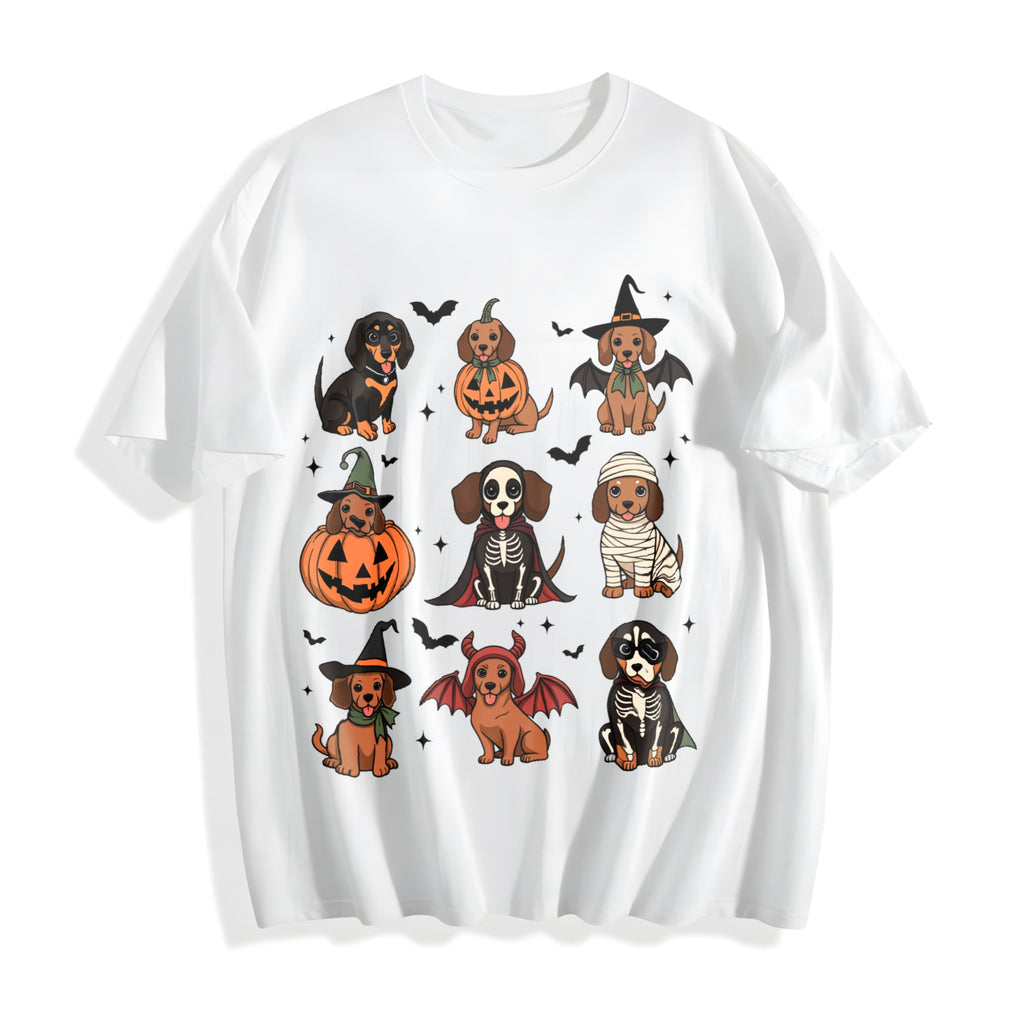 Halloween Dachshund Cotton T-Shirt product image 2