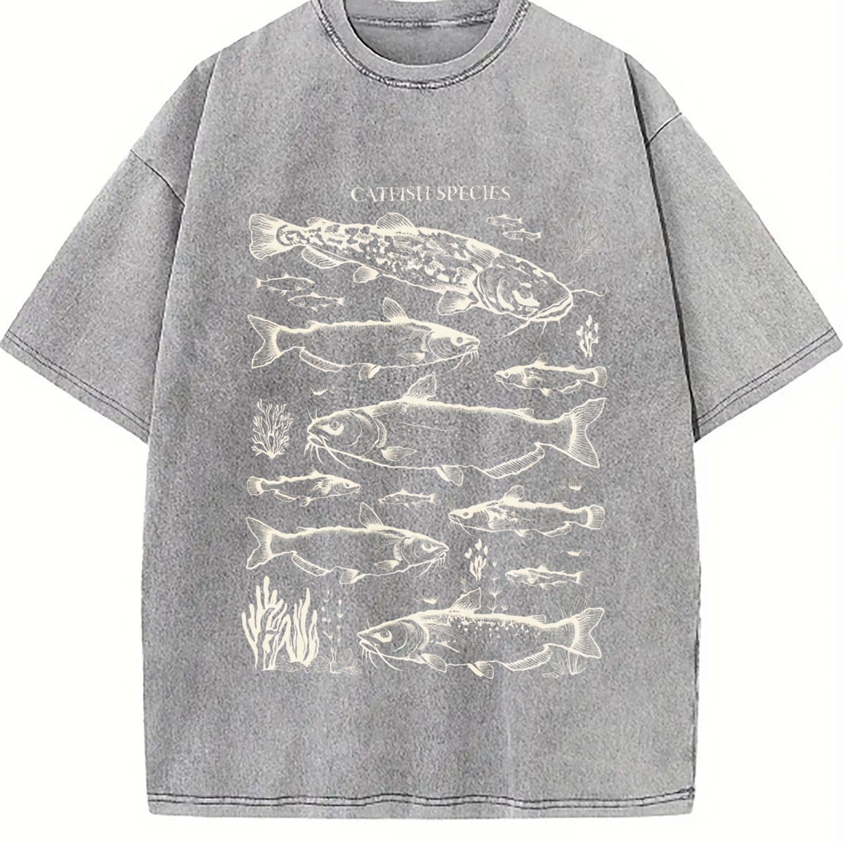 Catfish Species 90s Vintage Washed T-Shirt product image 5