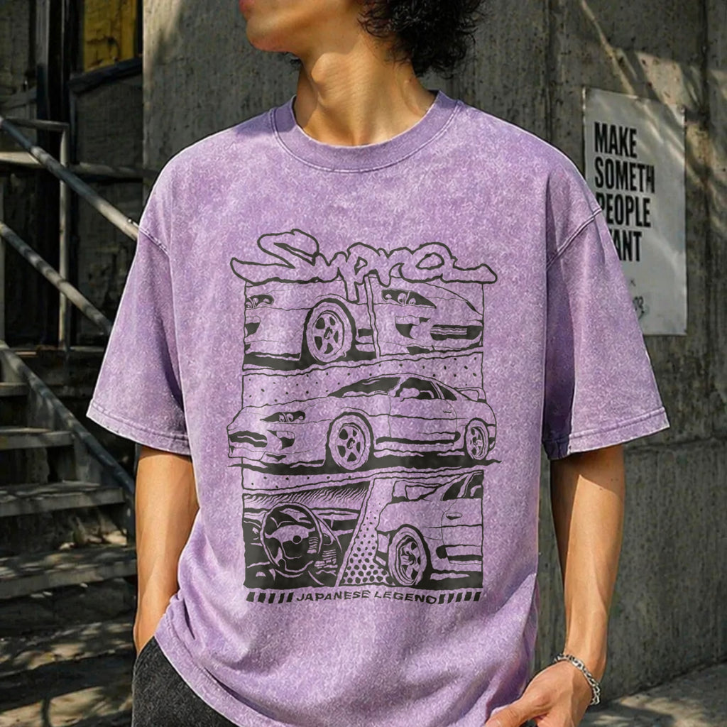 Japanese Legend Supra 90s Funny Good Vintage Washed T-Shirt product image 6