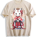 Animal Series : Cat In A Kimono Vintage Washed T-Shirt product image 1
