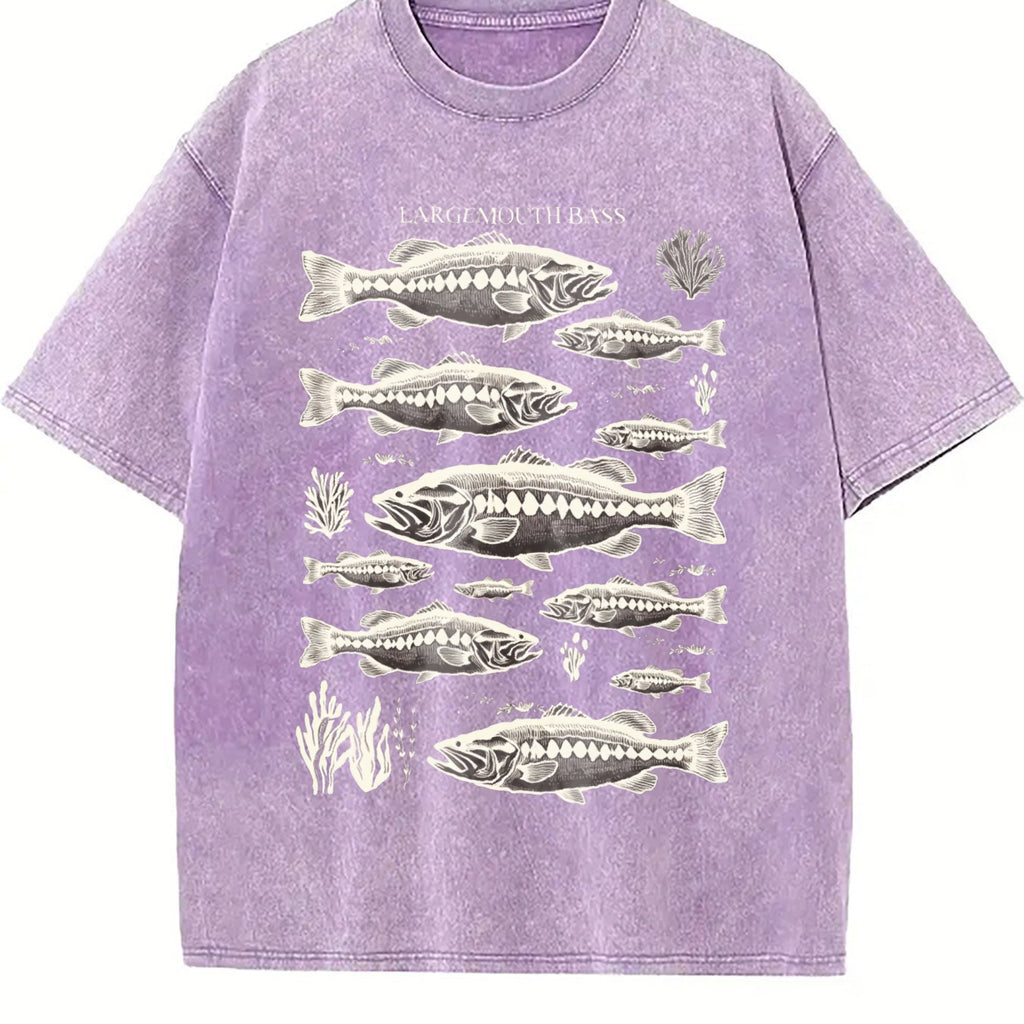 Largemouth Bass Fish 90s Vintage Washed T-Shirt product image 6